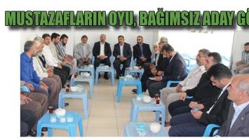 MUSTAZAFLARIN OYU, BAĞIMSIZ ADAY G&Ouml;K&rsquo;E