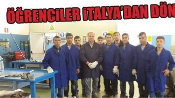 &Ouml;ĞRENCİLER İTALYA&rsquo;DAN D&Ouml;ND&Uuml;