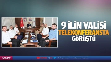 9 ilin valisi, telekonferansta g&ouml;r&uuml;şt&uuml;