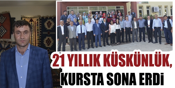 21 YILLIK K&Uuml;SK&Uuml;NL&Uuml;K, KURSTA SONA ERDİ