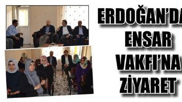 ERDOĞAN&rsquo;DAN ENSAR VAKFI&rsquo;NA ZİYARET