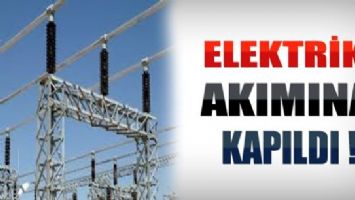 ELEKTRİK AKIMINA KAPILDI