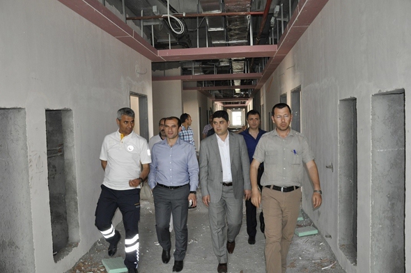 HASTANE İNŞAATI İNCELENDİ