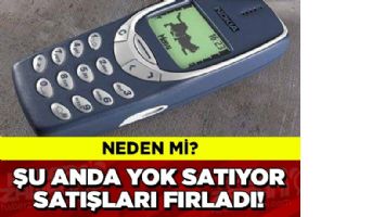 Şu an Yok Satıyor, Nedeni ise ...