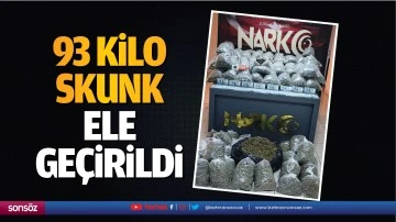 93 kilo skunk ele ge&ccedil;irildi