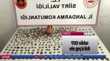 930 sikke ele ge&ccedil;irildi