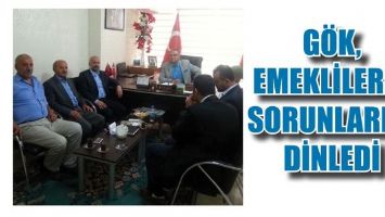 G&Ouml;K, EMEKLİLERİN SORUNLARINI DİNLEDİ
