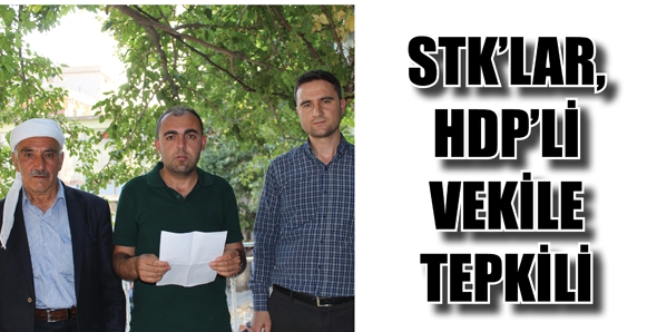 STK&rsquo;LAR, HDP&rsquo;Lİ VEKİLE TEPKİLİ