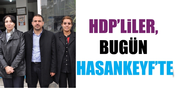 HDP&rsquo;LİLER, BUG&Uuml;N HASANKEYF&rsquo;TE