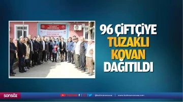 96 &ccedil;ift&ccedil;iye tuzaklı kovan dağıtıldı