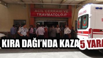 KIRA DAĞI&rsquo;NDA KAZA: 5 YARALI