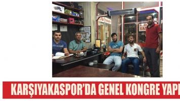 KARŞIYAKASPOR&rsquo;DA GENEL KONGRE YAPILDI