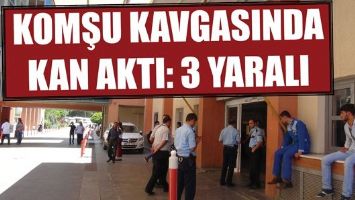 KOMŞU KAVGASINDA KAN AKTI: 3 YARALI