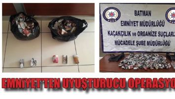 EMNİYET&rsquo;TEN UYUŞTURUCU OPERASYONU!