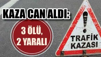 KAZA CAN ALDI: 3 &Ouml;L&Uuml;, 2 YARALI