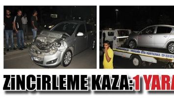 ZİNCİRLEME KAZA:1 YARALI