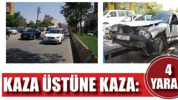 KAZA &Uuml;ST&Uuml;NE KAZA: 4 YARALI