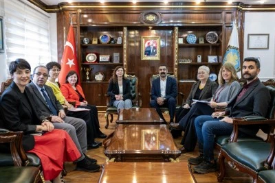 AB T&uuml;rkiye Delegasyonu heyetinden B&uuml;y&uuml;kşehir Belediyesine ziyaret
