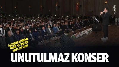 Abdurrahman &Ouml;n&uuml;l ve Recep Arslan'dan Unutulmaz Konser