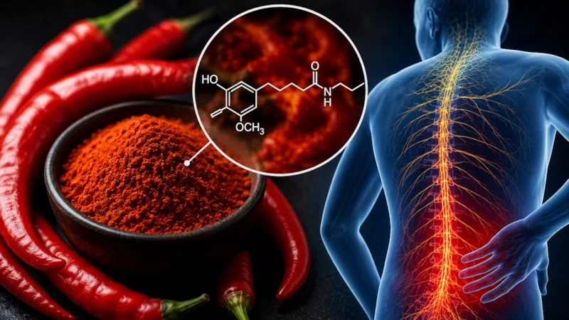 Acı biberin i&ccedil;indeki maddeyi g&uuml;ndeme taşıyan ağrı &ccedil;alışmaları