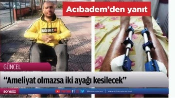 Acıbadem&rsquo;den yanıt