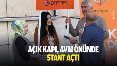 A&ccedil;ık Kapı, AVM &ouml;n&uuml;nde stant a&ccedil;tı