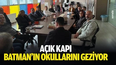A&ccedil;ık Kapı, Batman&rsquo;ın okullarını geziyor