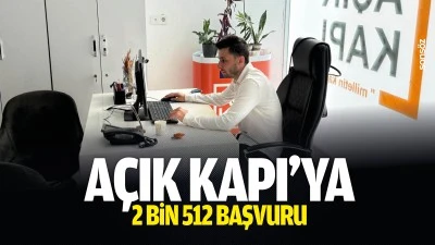 A&ccedil;ık Kapı&rsquo;ya 2 bin 512 başvuru