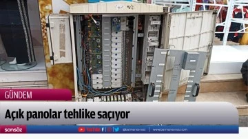 A&ccedil;ık panolar tehlike sa&ccedil;ıyor 