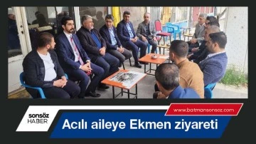 Acılı aileye Ekmen ziyareti