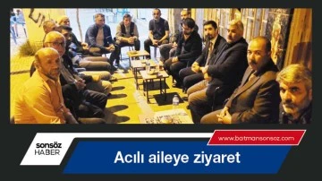 Acılı aileye ziyaret