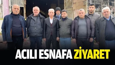Acılı esnafa ziyaret