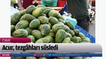 Acur, tezg&acirc;hları s&uuml;sledi