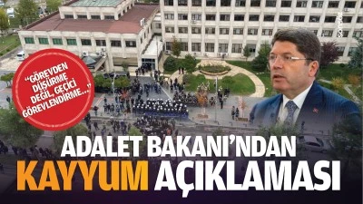 Adalet Bakanı&rsquo;ndan kayyum a&ccedil;ıklaması; &ldquo;G&ouml;revden d&uuml;ş&uuml;rme değil, ge&ccedil;ici g&ouml;revlendirme&hellip;&rdquo;