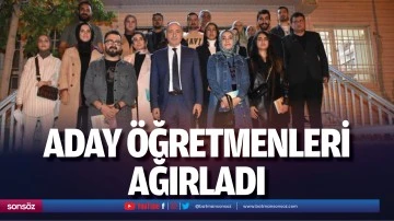 Aday &ouml;ğretmenleri ağırladı