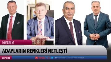 Adayların renkleri netleşti