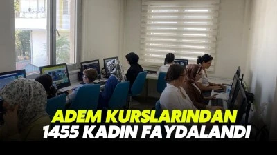 ADEM kurslarından 1455 kadın faydalandı