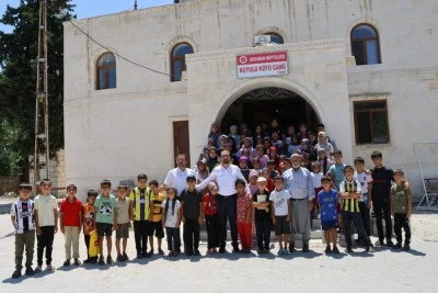 Adıyaman'da depremde yıkılan cami yeniden yapılarak ibadete a&ccedil;ıldı