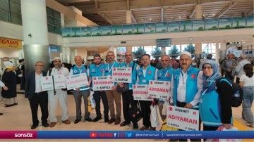 Adıyaman'da ilk hac kafilesi kutsal topraklara uğurlandı