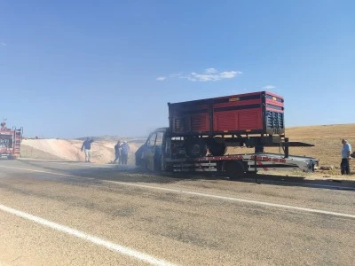 Adıyaman'da oto kurtarıcıda &ccedil;ıkan yangın s&ouml;nd&uuml;r&uuml;ld&uuml;