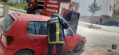 Adıyaman'da seyir halindeki otomobilde &ccedil;ıkan yangın s&ouml;nd&uuml;r&uuml;ld&uuml;