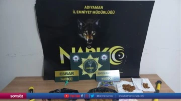 Adıyaman'da uyuşturucu operasyonunda bir ş&uuml;pheli tutuklandı