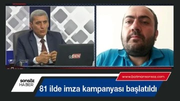Af i&ccedil;in 81 ilde imza kampanyası başlatıldı