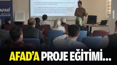 AFAD&rsquo;a proje eğitimi&hellip;