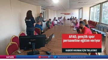 AFAD, gen&ccedil;lik spor personeline eğitim veriyor