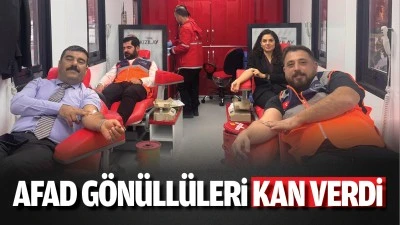 AFAD g&ouml;n&uuml;ll&uuml;leri kan verdi