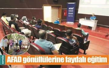 AFAD G&Ouml;N&Uuml;LL&Uuml;LERİNE FAYDALI EĞİTİM