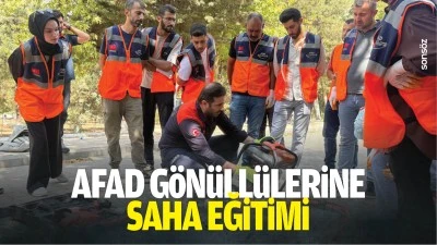 AFAD g&ouml;n&uuml;ll&uuml;lerine saha eğitimi