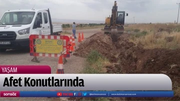 Afet Konutlarında i&ccedil;me suyu &ccedil;alışması