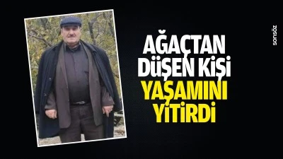 Ağa&ccedil;tan d&uuml;şen kişi yaşamını yitirdi